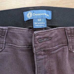 Democracy Ab Solution Jeans Size 12 Purple